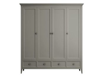 Шкаф четырехстворчатый Manhattan (Серый)