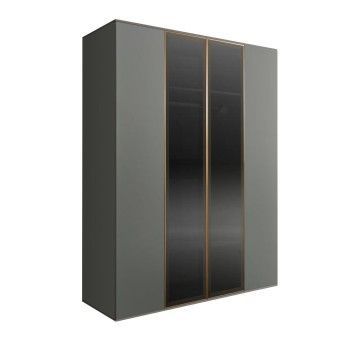 Шкаф 4-х дв. Bogemia Air (Серый/Золото) БМШ2/4(2)