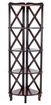 Стеллаж угловой Джульетта-4 (орех )