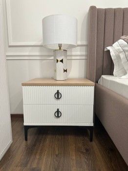 Тумба прикроватная Стелла белый