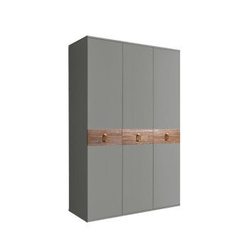 Шкаф 3-х дверный Bogemia Wood Fa (Серый/Золото) БМШ2/3(Wo)