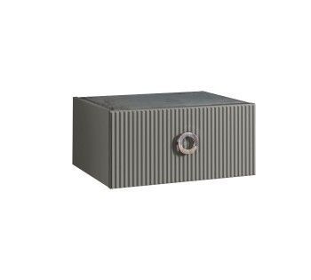 Тумба прикроватная Bogemia Fly Fillini (Серый) (Novabuk/Хром) БМТП-1