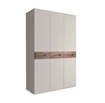 Шкаф 3-х дверный Bogemia Wood Wo (Шелк/Хром) БМШ2/3(Wo)