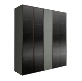 Шкаф 5-ти дв. Bogemia Air (Серый/Черный) БМШ2/5(4)