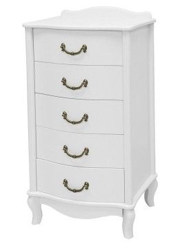 Комод Джульетта узкий 5 ящ.(молочный дуб)