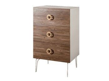 Комод Bogemia Wood Fi (Слоновая кость) (Lakobel/Золото) БМКМ-1(Wo)