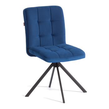 Стул обеденный Medeo, поворотный механизм 360, велюр, Blue (синий)