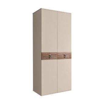 Шкаф 2-х дверный Bogemia Wood Fa (Ваниль/Хром) БМШ2/2(Wo)