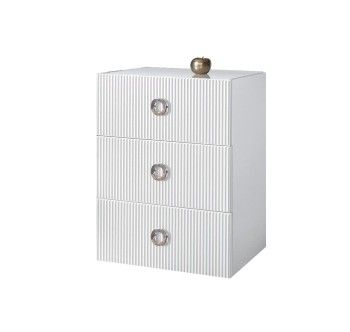 Комод Bogemia Fly Fillini (Белый) (Lakobel/Хром) БМКМ-1