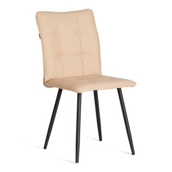 Стул обеденный Bari, LT, экокожа, бежевая, 41х55х89 см