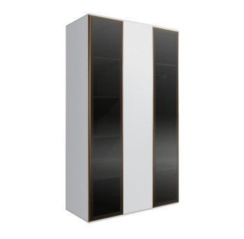 Шкаф 3-х дверный Bogemia Air (Белый/Золото) БМШ2/3(2)