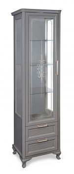 Витрина Мокко 1-ств серый камень - Выставка Балашиха