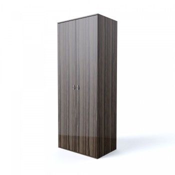 Шкаф 2-х дверный Римини (Орех империя/Серебро) РМШ2/2