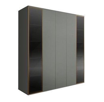 Шкаф 5-ти дв. Bogemia Air (Серый/Золото) БМШ2/5(2)
