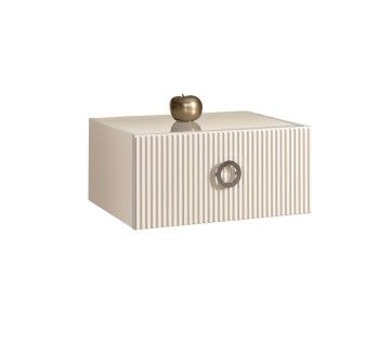 Тумба прикроватная Bogemia Fly Fillini (Слоновая кость) (Lakobel/Хром) БМТП-1