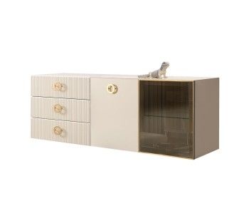 Комод 1.6м Bogemia Fly Fillini (Слоновая кость) (Lakobel/Золото) БМКМ-4[5][10]