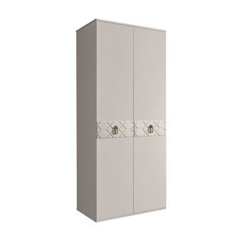 Шкаф 2-х дверный Bogemia Farfalle (Шелк/Золото) БМШ2/2(Fa)