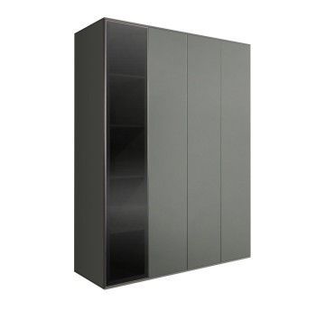 Шкаф 4-х дв. Bogemia Air (Серый/Серебро) БМШ2/4(1)