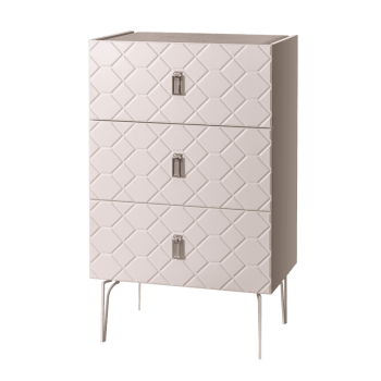 Комод Bogemia Farfalle (Слоновая кость) (Novabuk/Хром) БМКМ-1(Fa)