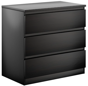 МАЛЬТА комод ИКЕА / IKEA 3 ящика 80х76 Дуб Венге