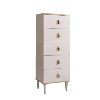 Комод узкий Римини (Слоновая кость/Золото) РМКМ-2