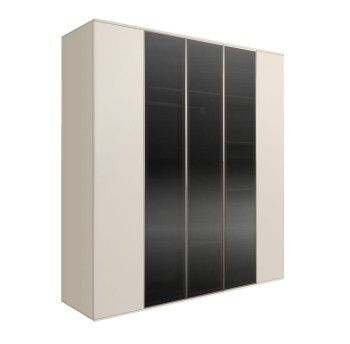 Шкаф 5-ти дв. Bogemia Air (Слоновая кость/Серебро) БМШ2/5(3)