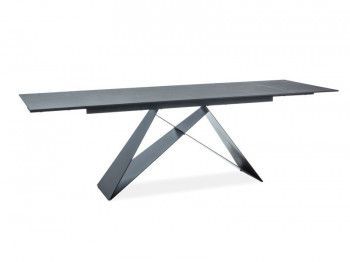 Стол обеденный Signal WESTIN 160 раскладной (черный матовый)