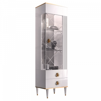 м. Римская - Витрина 1-ств. (правая) Римини СОЛО (белый золото) РМВ1-1С (s)