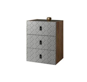 Комод Bogemia Woodline Fly Fa (Серый) (Lakobel/Черный) БМКМ-1