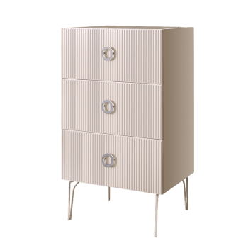 Комод Bogemia Fillini (Слоновая кость) (Novabuk/Хром) БМКМ-1(Fi)