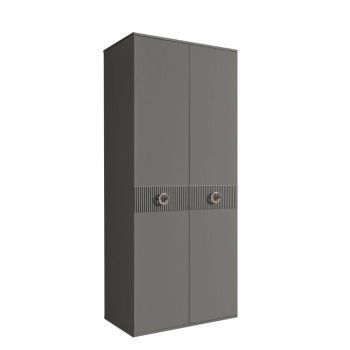 Шкаф 2-х дверный Bogemia Fillini (Серый/Хром) БМШ2/2(Fi)