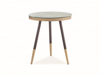 Стол журнальный Signal VEGA C (мраморный эффект/черный)