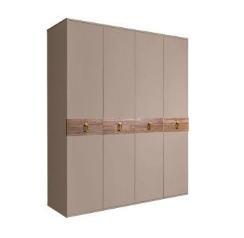 Шкаф 4-х дв. Bogemia Wood Fa (Мокка/Золото) БМШ2/4(Wo)
