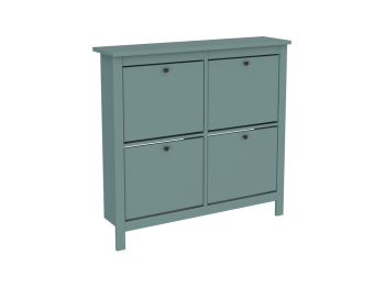 САГА тумба для обуви 113х108 темно-бирюзовая