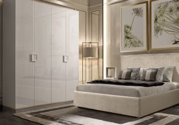 Спальня Диора слоновая кость/серебро 1