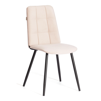 Стул обеденный Asti, TREND, флок, бежевый/черный, 7, 47х54х86 см