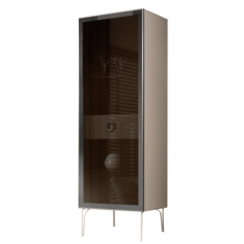 Витрина Bogemia Fillini (Слоновая кость/Хром) БМВ1-1С(Fi)