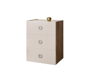 Комод Bogemia Woodline Fly Fi (Слоновая кость) (Lakobel/Хром) БМКМ-1