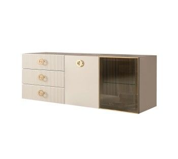 Комод 1.6м Bogemia Fly Fillini (Слоновая кость) (Novabuk/Золото) БМКМ-4[5][10]