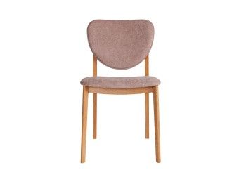 Стул LESTER мягкая спинка (Дуб натуральный с патиной темный орех - 48 Букле Коричневый)