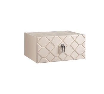 Тумба прикроватная Bogemia Fly Farfalle (Слоновая кость) (Novabuk/Хром) БМТП-1