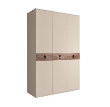 Шкаф 3-х дверный Bogemia Wood Fa (Ваниль/Черный) БМШ2/3(Wo)