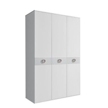 Шкаф 3-х дверный Bogemia Fillini (Белый/Хром) БМШ2/3(Fi)