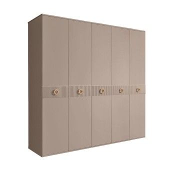 Шкаф 5-ти дв. Bogemia Fillini (Мокка/Золото) БМШ2/5(Fi)