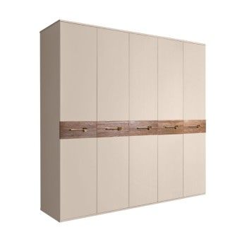 Шкаф 5-ти дв. Bogemia Wood Wo (Ваниль/Золото) БМШ2/5(Wo)