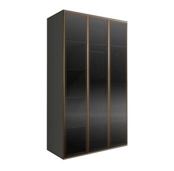Шкаф 3-х дверный Bogemia Air (Серый/Золото) БМШ2/3(3)