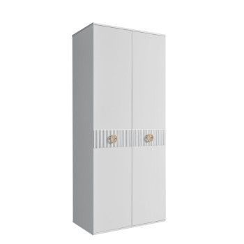 Шкаф 2-х дверный Bogemia Fillini (Белый/Золото) БМШ2/2(Fi)