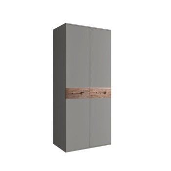 Шкаф 2-х дверный Bogemia Wood Wo (Серый/Золото) БМШ2/2(Wo)