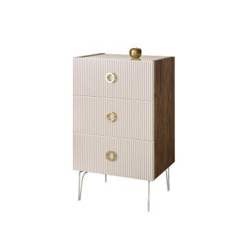 Комод Bogemia Woodline Fi (Слоновая кость) (Lakobel/Золото) БМКМ-1