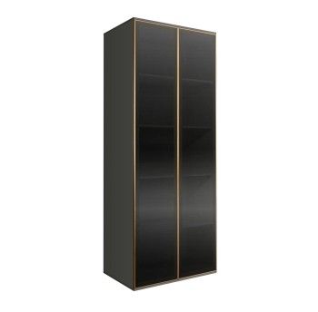 Шкаф 2-х дверный Bogemia Air (Серый/Золото) БМШ2/2(2)